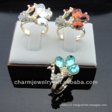 2014 newest fashion ring jewelry with rhinestone cock ring pictures RE-005